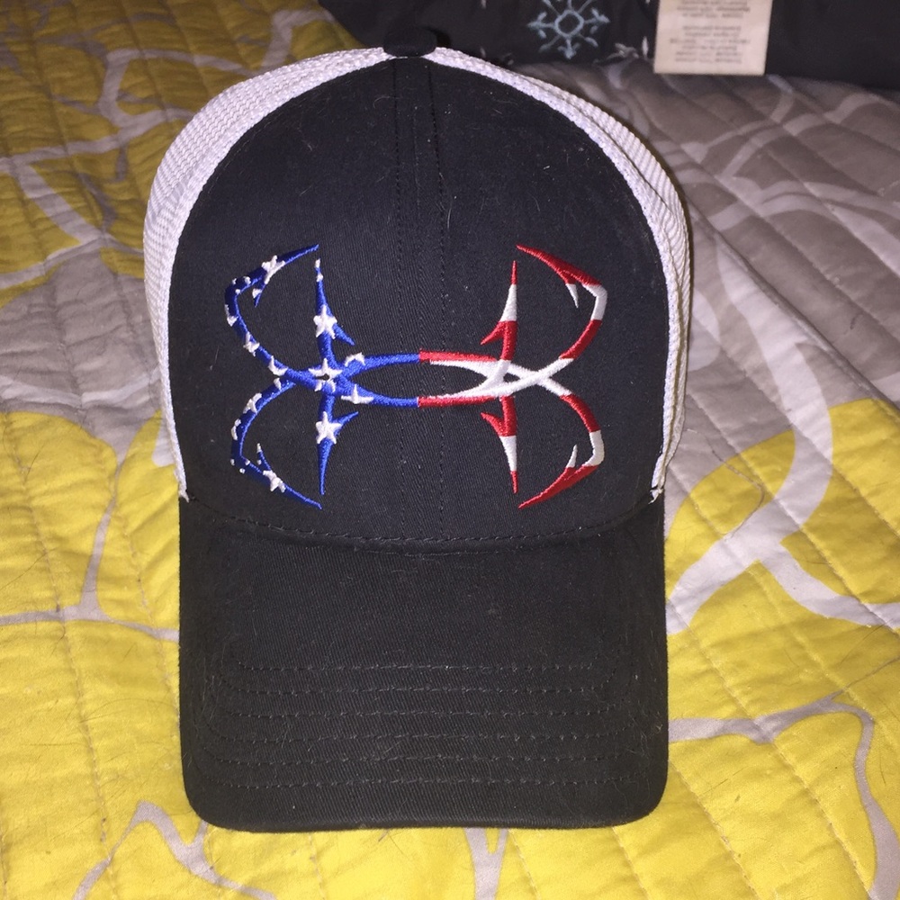 Under Armour Red White & Blue Logo Adjustable Hat